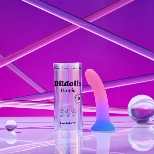Дилдо с цветным градиентом Love To Love DILDOLLS - UTOPIA S ультрамягкий SX2848 фото