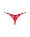 Трусики с доступом Obsessive Ingridia crotchless thong XL/2XL, красные SO9045 фото 4