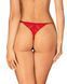 Трусики с доступом Obsessive Ingridia crotchless thong XL/2XL, красные SO9045 фото 2