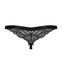 Кружевные танга с доступом Obsessive 828-THC-1 crotchless thong S/M, черные SO7173 фото 6