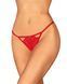 Трусики с доступом Obsessive Ingridia crotchless thong XL/2XL, красные SO9045 фото 1