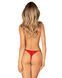 Трусики с доступом Obsessive Ingridia crotchless thong XL/2XL, красные SO9045 фото 7