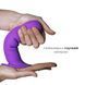 Дилдо с присоской Adrien Lastic Hitsens 3 Purple, отлично для страпона, диам. 4,1см, длина 18,2см AD24023 фото 3
