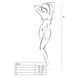 Бодистокинг Passion BS016 black, комбинезон, имитация топа и чулок PBS016B фото 4