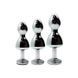 Металлическая анальная пробка Wooomy Lollypop Double Ball Metal Plug Blue M диаметр 3,1, длина 9,4 с SO7422 фото 4