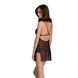 Сорочка Passion DELIENA CHEMISE L/XL black, стринги с заниженной талией SO8418 фото 2