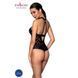 Сетчатый боди с халтером и ритмичным рисунком Passion Hima Body S/M, black SO5347 фото 2