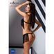 Комплект белья Passion Exclusive KASSANDRA SET OpenBra L/XL, black, лиф из бахромы, трусики-юбка PS26301 фото 3