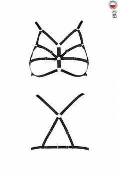 Бюстгальтер-стрепы Passion Exclusive ARMANDA BRA XXL/XXXL, black PS26803 фото