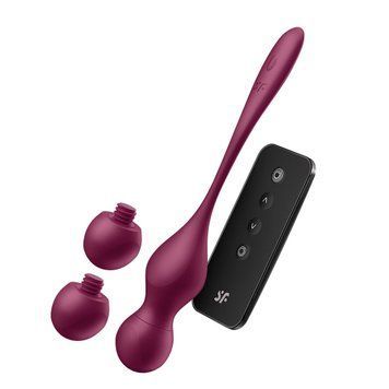 Смарт-вагинальные шарики с вибрацией Satisfyer Love Birds Vary Connect App, изменяемая масса, пульт SX1216 фото