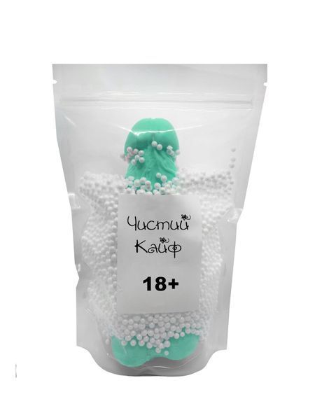 Крафтове мило-член із присоскою Чистий Кайф Turquoise size XL, натуральне SO2768 фото