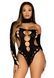 Бесшовное боди на одно плечо Leg Avenue Seamless thong back bodysuit, One Size, черное SO9097 фото 1