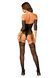 Нейлоновый бодистокинг с имитацией чулок Obsessive Bodystocking G333 S/M/L, black, с доступом SO7699 фото 4