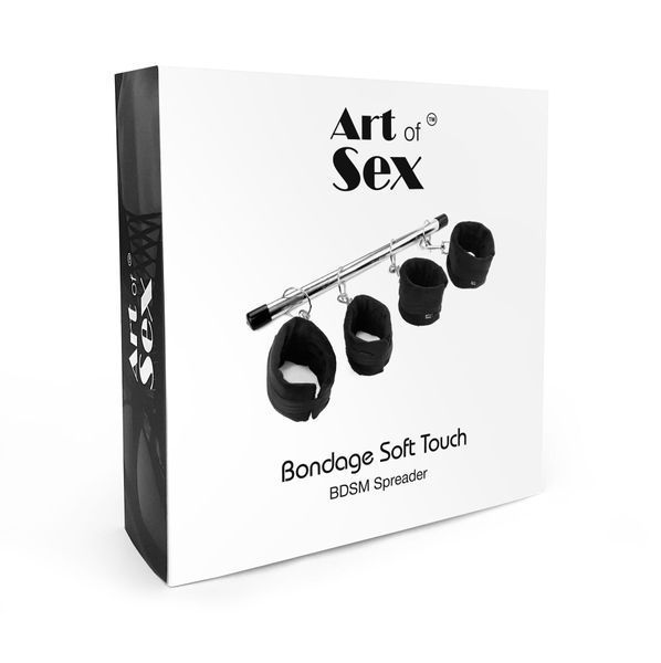 Колодка-розпірка для рук та ніг Art of Sex &ndash; Bondage Soft Touch BDSM Spreader, чорний SO7523 фото