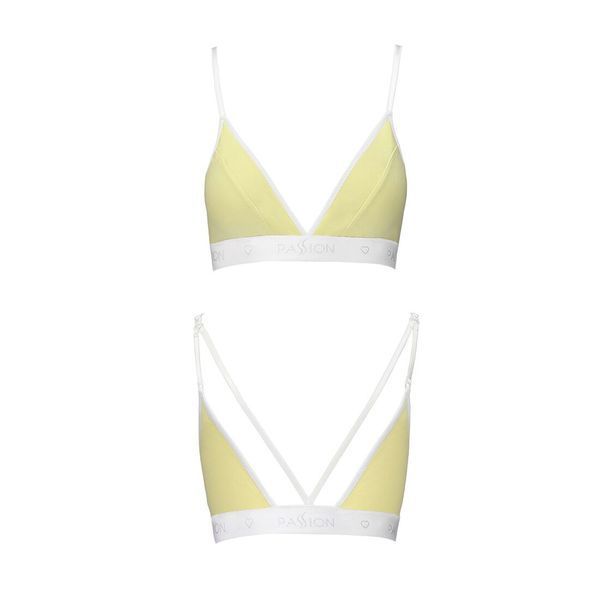 Спортивный топ с двойными бретелями Passion PS007 TOP XL, yellow SO4278 фото