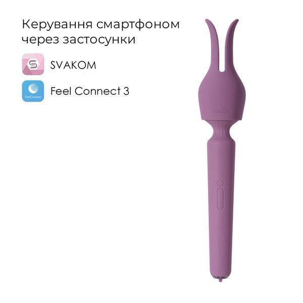 Интерактивный вибромассажер с подогревом Svakom Emma Neo 2, мощный, насадка-ушки, 5+1 режим SX1277 фото