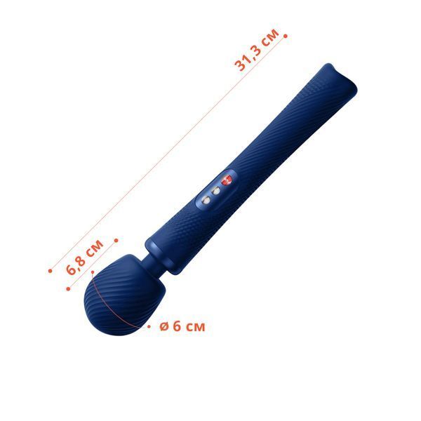 Вибромассажер Fun Factory VIM Vibrating Wand midnight blue, супермощный и легкий, до 6 часов работы SX0920 фото