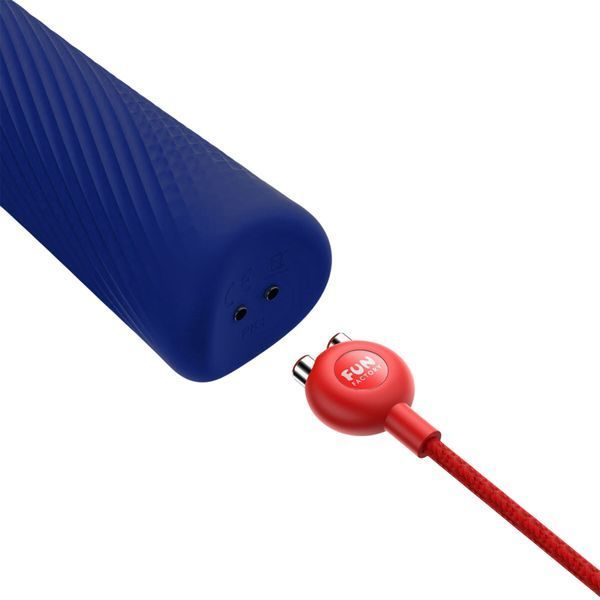 Вибромассажер Fun Factory VIM Vibrating Wand midnight blue, супермощный и легкий, до 6 часов работы SX0920 фото