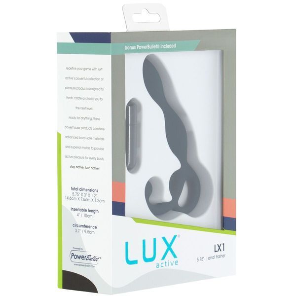 Массажер простаты Lux Active LX1 Anal Trainer 5.75&Prime;, Dark Blue, вибропуля в комплекте SO6837 фото