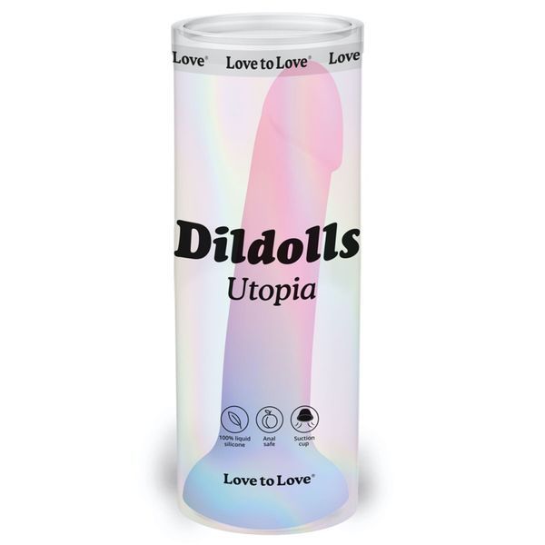 Дилдо с цветным градиентом Love To Love DILDOLLS - UTOPIA L ультрамягкий SX2849 фото