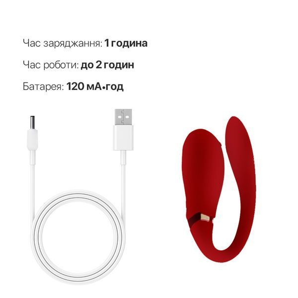 Смартвибратор для пар Zalo &mdash; Fanfan Bright Red SO6670 фото