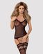 (SALE) Бодістокінг Obsessive Bodystocking F214 black S/M/L, імітація корсета та панчіх на підв&rsquo;язках SO7224 фото 1