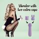 Мини-вибратор FeelzToys Mister Bunny Purple с двумя насадками SO4439 фото 2