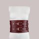 Кожаный пояс для бондажа Liebe Seele Wine Red Waist Cuff, M Size SO9461 фото 7