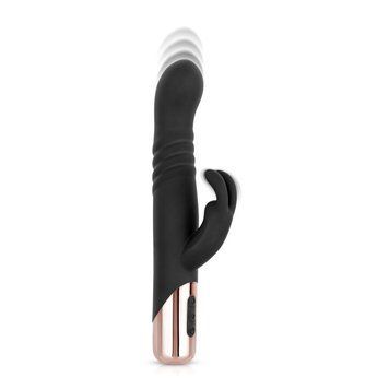 Вибратор-кролик Rosy Gold - Rabbit Vibrator with thrusting function - Black SX3069 фото