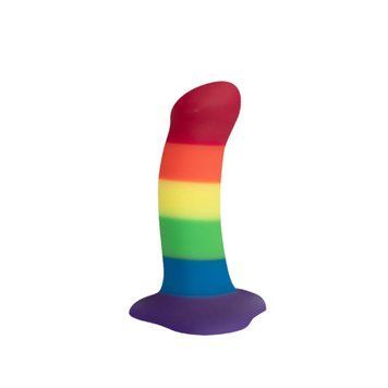 Фаллоимитатор Fun Factory AMOR, радужный, длина 14,6 см, диаметр 3,7 см, изогнутый SX0983 фото
