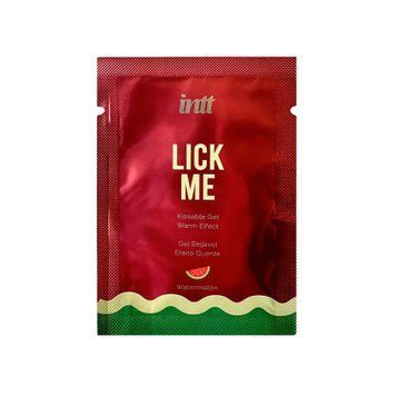 Пробник геля для оральных ласк с согревающим эффектом INTT Lick Me Kissable Gel Watermelon 2 мл SX2807 фото