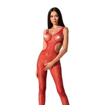 Эротический бодистокинг с рисунком Passion BS085 red SO4745 фото