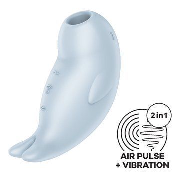 Вакуумный клиторальный стимулятор с вибрацией Satisfyer Seal You Soon, 2 независимых мотора SX0564 фото