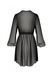 Пеньюар Passion AMBERLY PEIGNOIR black, XXL/XXXL, пояс в комплекте SX0463 фото 4