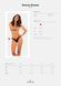 Мереживні стрінги Obsessive Donna Dream thong XL/2XL Black, низька посадка SO8641 фото 5