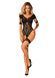 Нейлоновый бодистокинг с имитацией гартер Obsessive Bodystocking G334 S/M/L, black, с доступом SO7700 фото 3