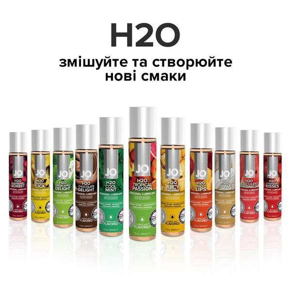 Змазка на водній основі JO H2O &mdash; Tropical Passion (60 мл) без цукру, рослинний гліцерин SO5227 фото