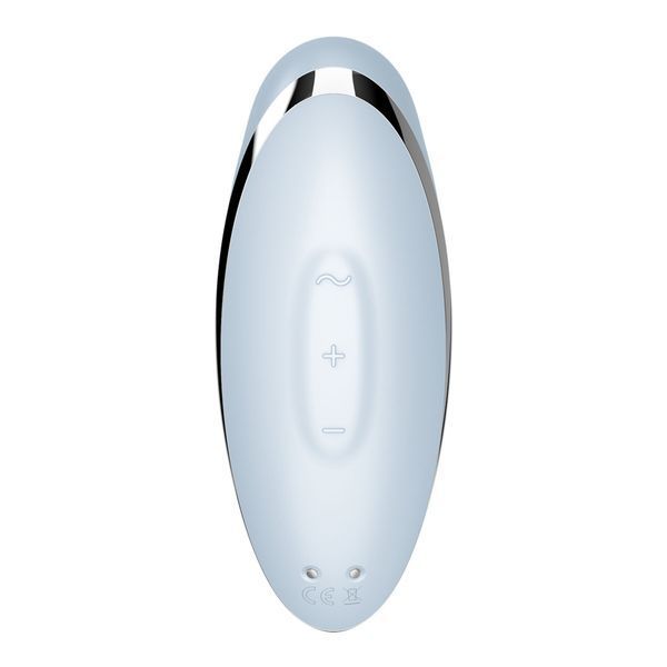 Вибростимулятор-пульсатор Satisfyer Tap & Climax 2 Blue, эффект постукивания пальцем SX2183 фото