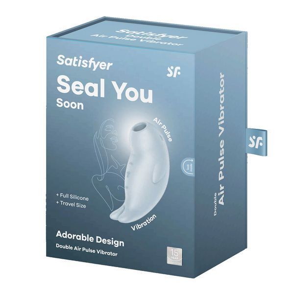 Вакуумный клиторальный стимулятор с вибрацией Satisfyer Seal You Soon, 2 независимых мотора SX0564 фото