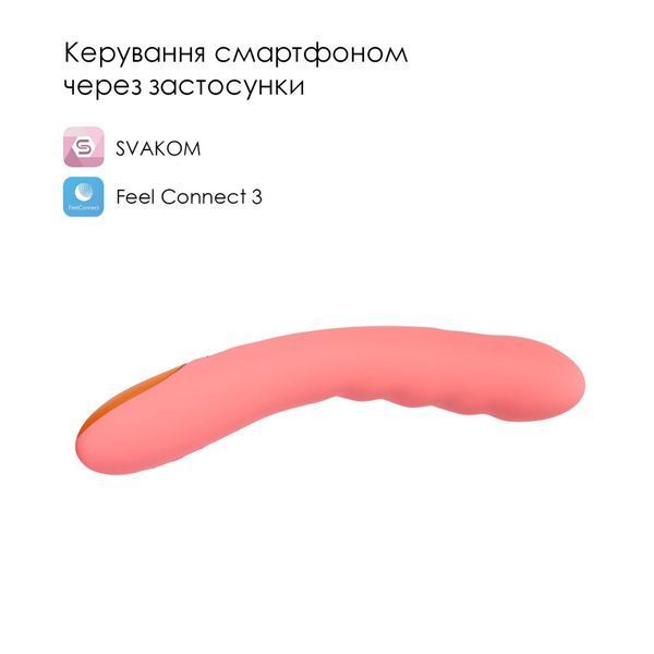 Смарт-вибратор с пульсацией Svakom Ava Neo Peach Pink, 15 режимов работы, водонепроницаемый SX1112 фото