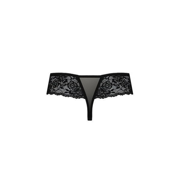 Трусики Passion Exclusive ABLA THONG S/M, black PS25302 фото