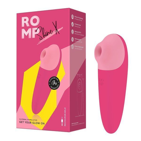 Вакуумный клиторальный стимулятор Romp Shine X, 10 уровней интенсивности SX0535 фото