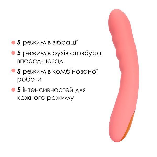 Смарт-вибратор с пульсацией Svakom Ava Neo Peach Pink, 15 режимов работы, водонепроницаемый SX1112 фото