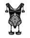 Нейлоновый бодистокинг с имитацией гартер Obsessive Bodystocking G334 S/M/L, black, с доступом SO7700 фото 5