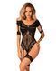 Нейлоновый бодистокинг с имитацией гартер Obsessive Bodystocking G334 S/M/L, black, с доступом SO7700 фото 1