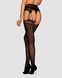 Сітчасті панчохи-стокінги під леопард Obsessive Garter stockings S817 S/M/L, імітація гартерів, з до SO7275 фото 2