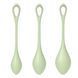Набор йони бусин Satisfyer Yoni Power 2 Light Green, диаметр 2-2,5-3см, вес 22-44-73гр SO5549 фото 3