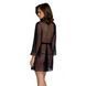 Пеньюар Passion AMBERLY PEIGNOIR black, XXL/XXXL, пояс в комплекте SX0463 фото 2