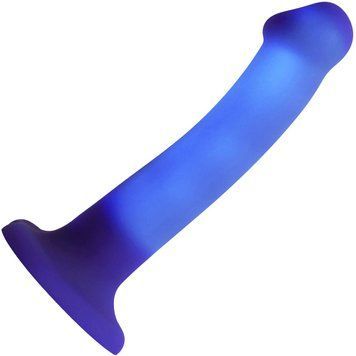 Светящийся дилдо Strap-On-Me Glow-LED Dildo Purple - M SX2851 фото