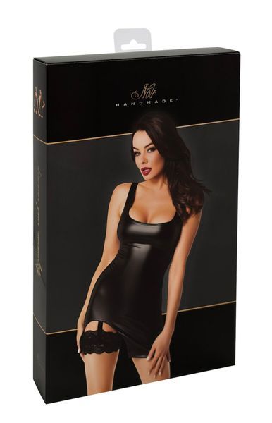 Платье Noir Handmade F344 Powerwetlook dress with garter - M SX2078 фото